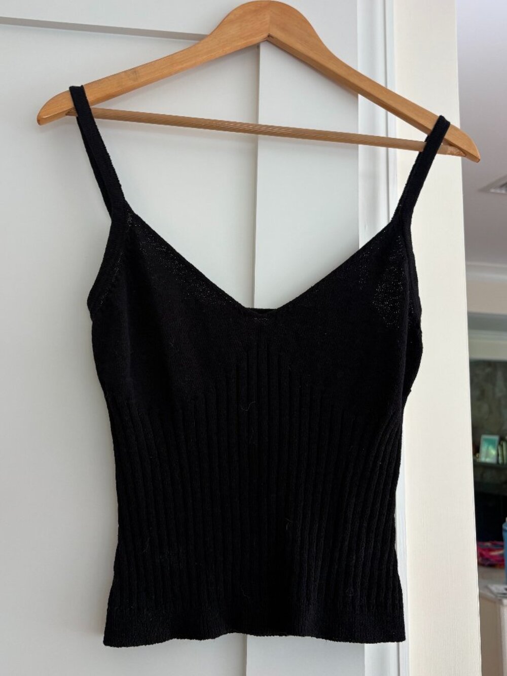 Paper Label Black Knit Tank Top